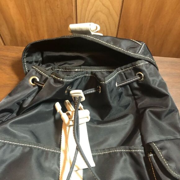 Nine West Black and White Backpack with Utilitarian Design - Picture 4 of 9